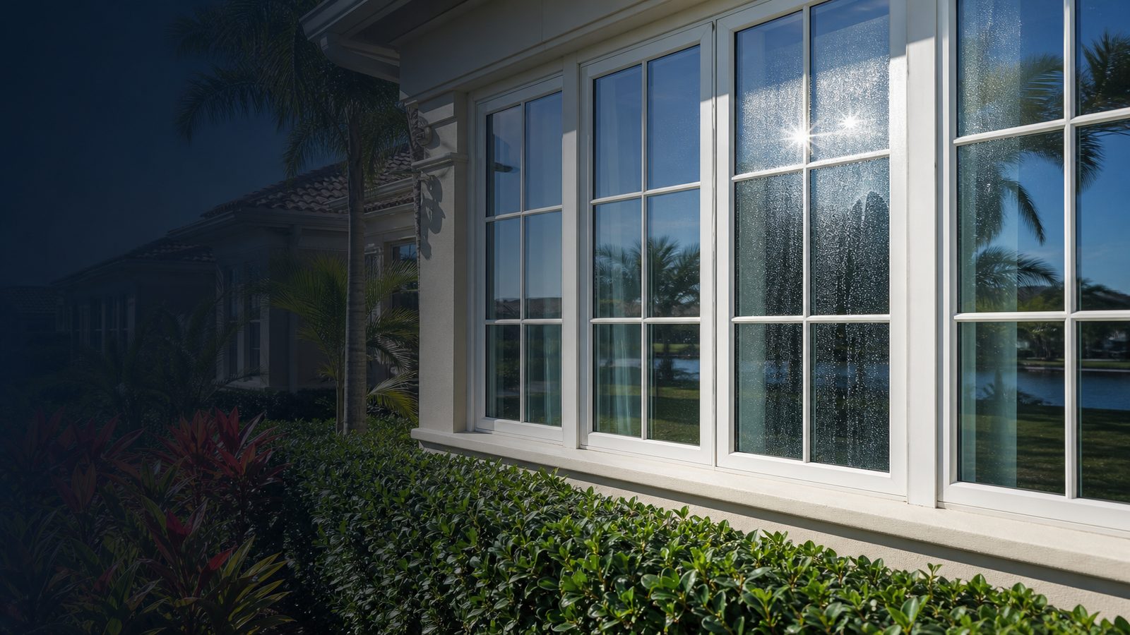 Clear glass and daylight in a Venice home